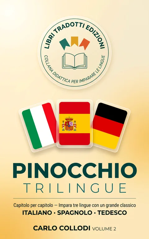Copertina Pinocchio Trilingue, Volume 2